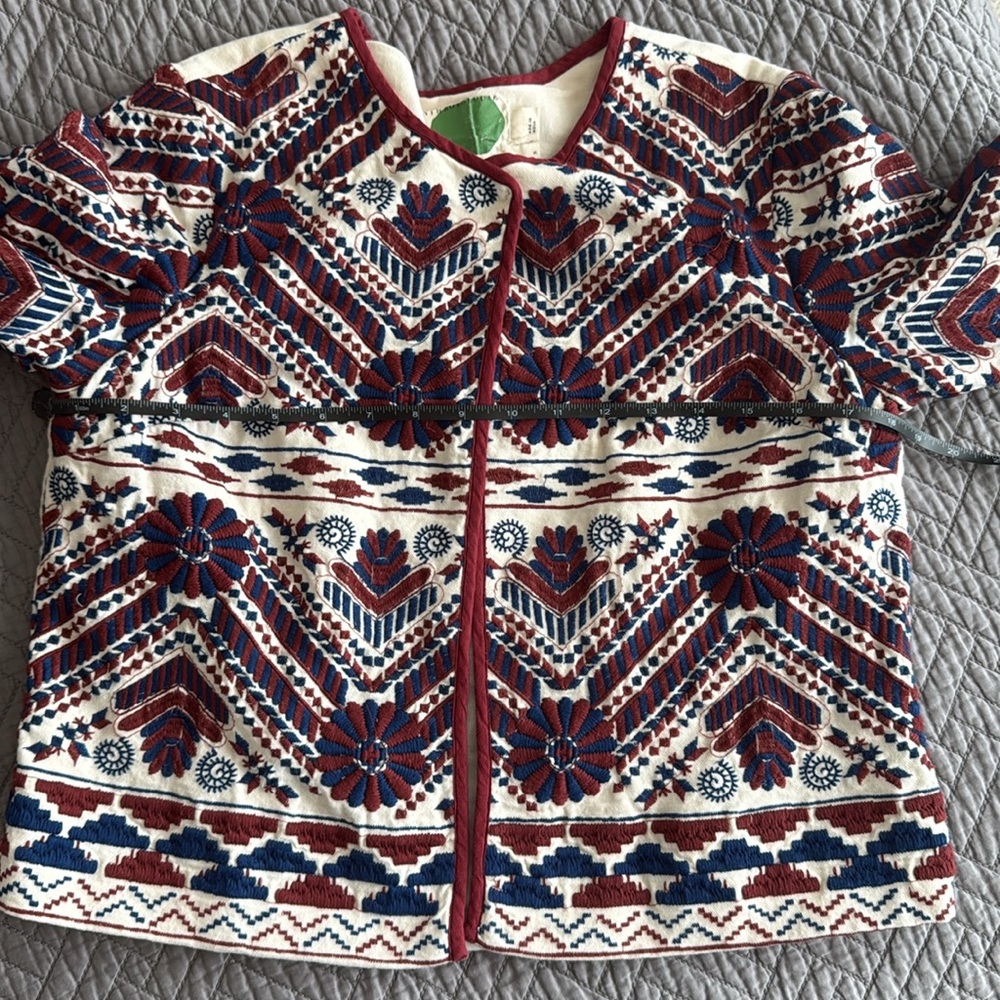 Anthropologie embroidered jacket, size S - Picture 7 of 8